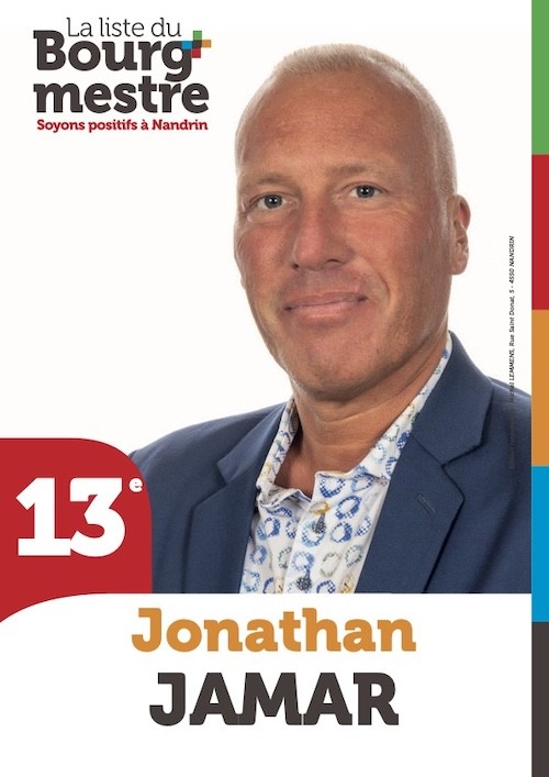 Jonathan Jamar Candidat élections bourgmestre Nandrin 2024