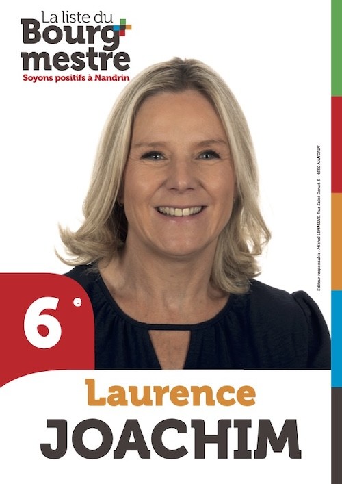 Laurence Joachim Candidat élections bourgmestre Nandrin 2024