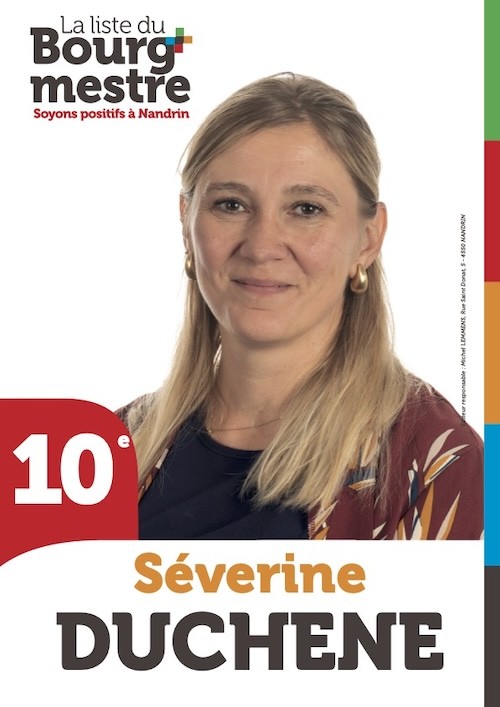 Séverine Duchêne Candidat élections bourgmestre Nandrin 2024